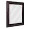 Head West® 36" Addyson Embossed Rich Brown Framed Beveled Wall Mirror